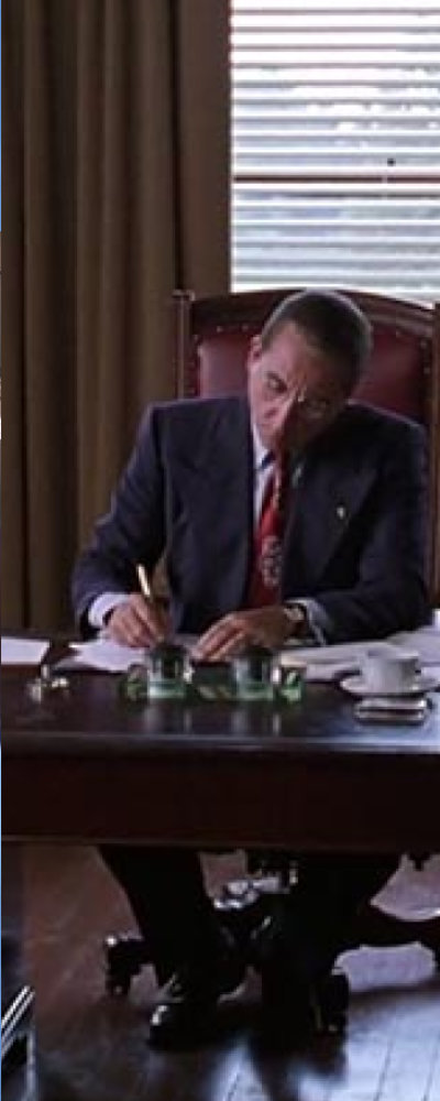 Warden writing suicide note Andy in Paradise